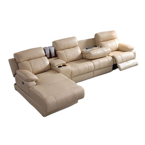 Experience Ultimate Comfort with Linlamlim Italian Genuine Leather Electric Recliner Sofa Set Power Reclining Couch Theater Sofa