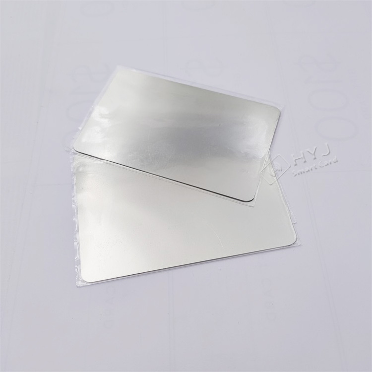 Blank metal business card blank stainless steel metal card for engrave laser marking