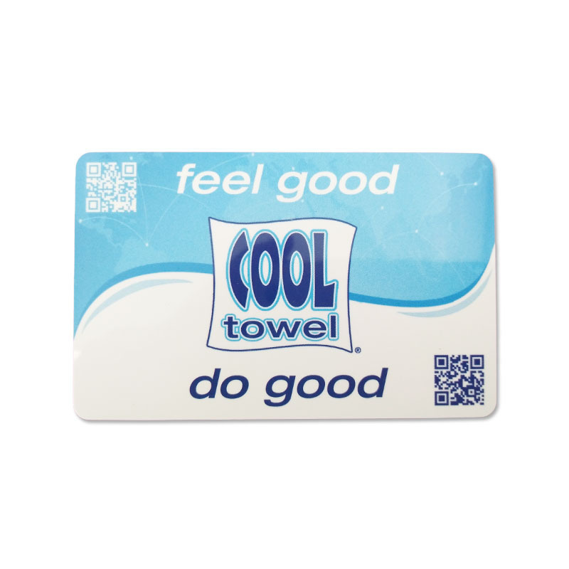 Custom Offset Printing Plastic QR Code Card PVC Gift Loyalty Barcode Card