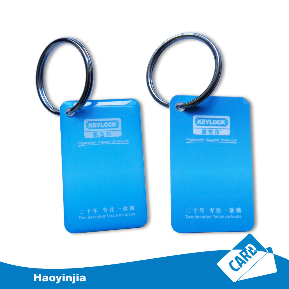 Customized Plastic Card with QR Code Keychain