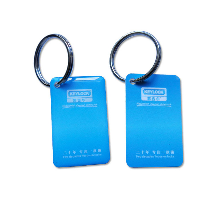 Customized Plastic Card with QR Code Keychain