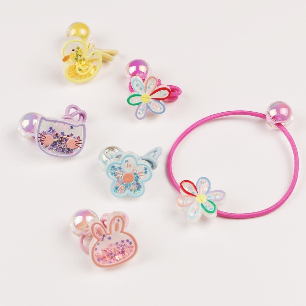 kids hair ball ponytail holders little girl ball bubble ponytail holder ponytail holder for kid barrette ball