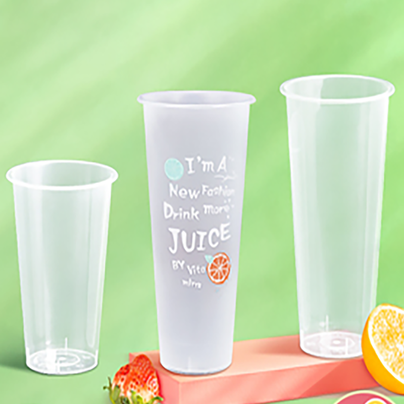 Plastic Cup of Milk Tea Cup Milk Tea Cup Bubble Transparent 500ML 700M Material Beverage