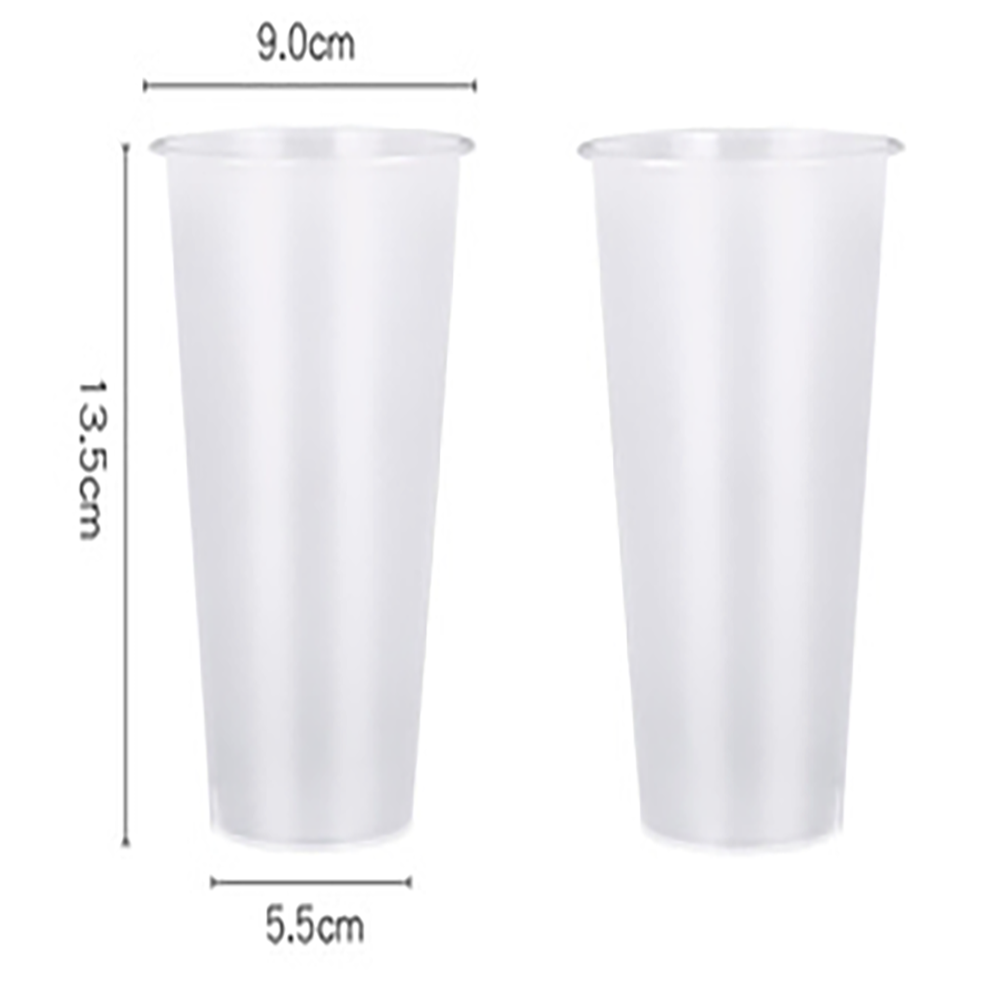 Plastic Cup of Milk Tea Cup Milk Tea Cup Bubble Transparent 500ML 700M Material Beverage