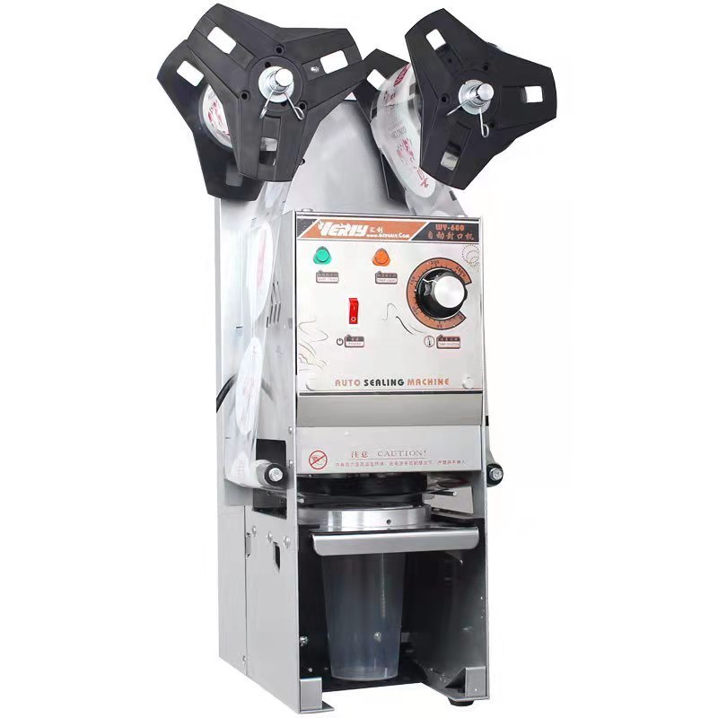 Milk tea cup automatic sealing machine