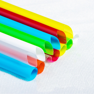 Professional Manufacture Custom  Disposable Boba Straw Plastic Disposable Bubble Tea Straw