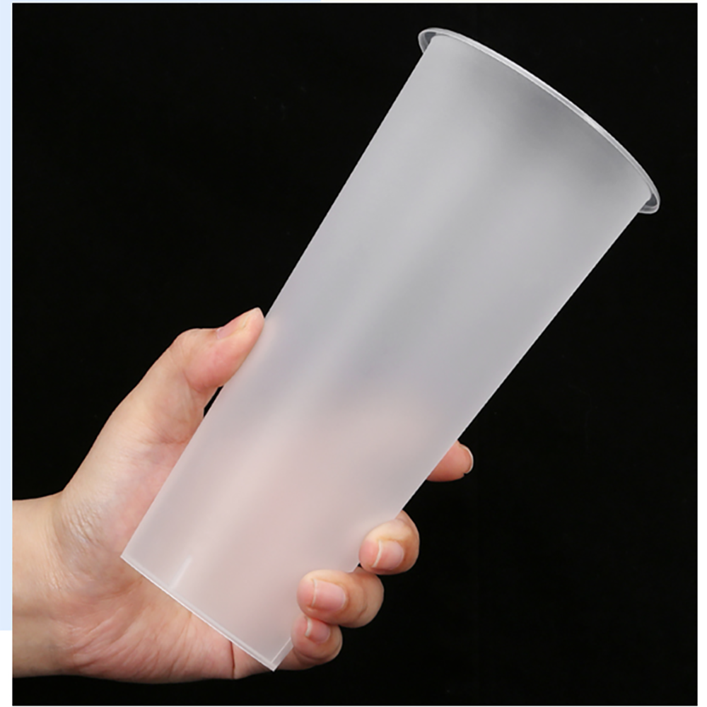 Plastic Cup of Milk Tea Cup Milk Tea Cup Bubble Transparent 500ML 700M Material Beverage