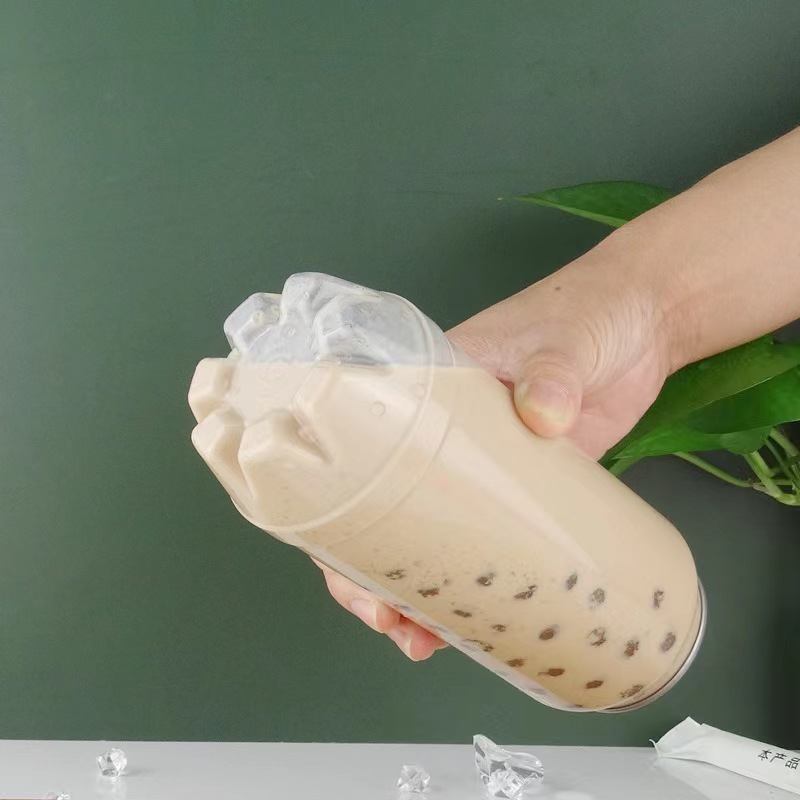 Easy to pull Can Drink Tea Juice Milk Container Plastic Soda Coffee Bottle Disposable 250ML 330ML 500ML  PET Transparent