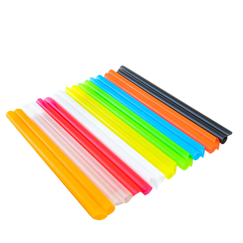 Professional Manufacture Custom  Disposable Boba Straw Plastic Disposable Bubble Tea Straw