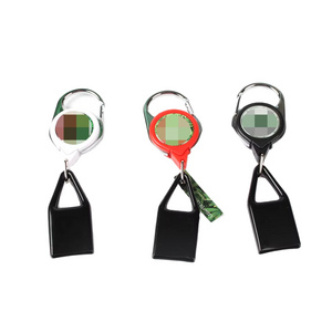 Top Selling Wholesale Price  Custom Logo Colorful Retractable Clip Leash Lighter Holder Stretchable Portable Lighter Keychain