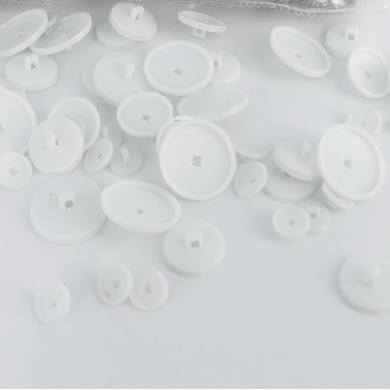 plastic bottom Fabric Covered  Button blank Aluminium DIY Sewing  Fabric cover button for Clothes