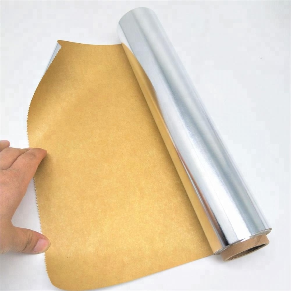 Non-stick Baking Greaseproof Parchment Aluminum Foil Lined Oneside Coating  Paper