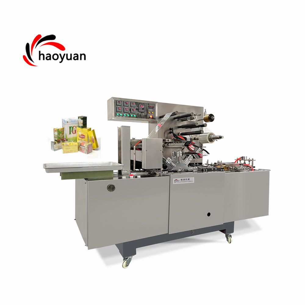 HY-350 Candy Automatic 3D Cellophane Packing Bar Soap Wrapping Machine 30-50bags/min