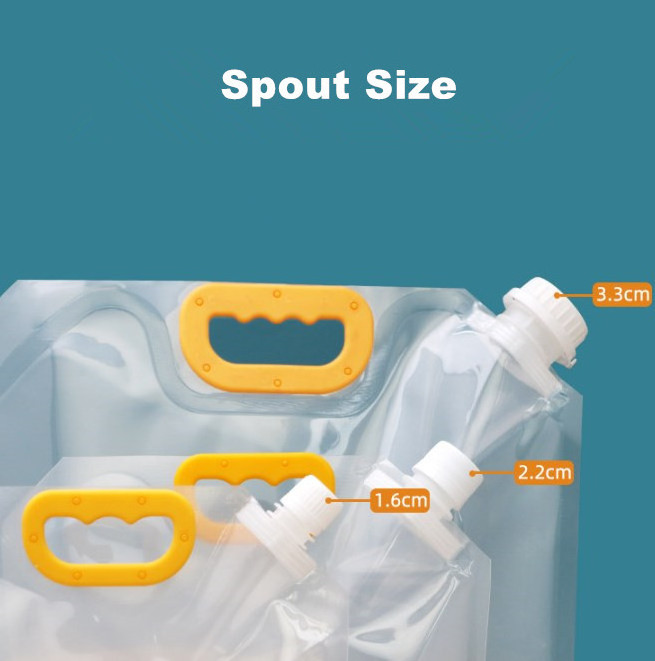 Supply Eco friendly 5l plastic water bag stand up pouch with spout bag plastic drink bag 5L spout pouch for food liquid