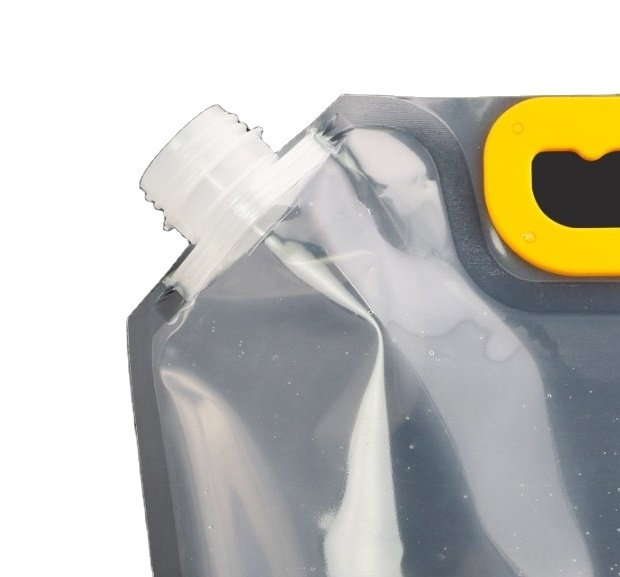 Supply Eco friendly 5l plastic water bag stand up pouch with spout bag plastic drink bag 5L spout pouch for food liquid