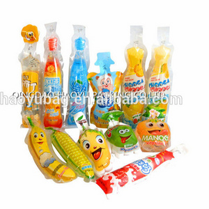 popsicle packaging bag/popsicle pouch/roll film for ice cream food packaging laminating pouches Popping special shape pouch