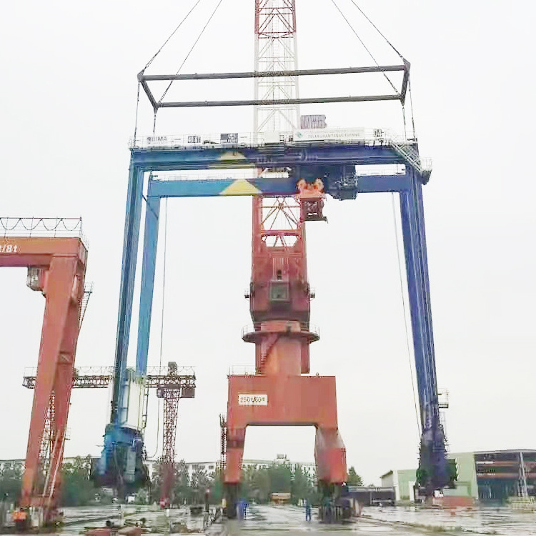 Container Terminal Cranes 40t electric quay rtg rubber tyre container gantry crane price