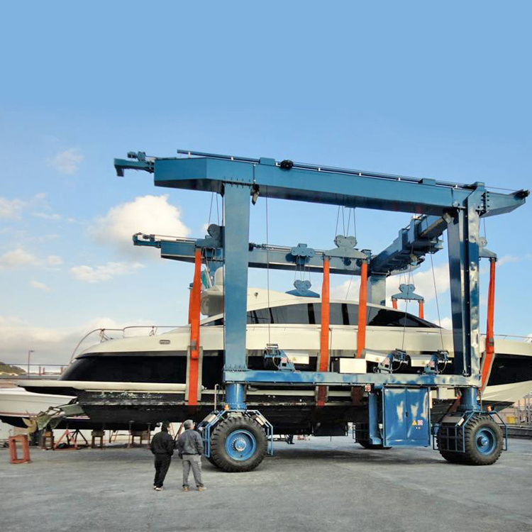 Best quality brand 25 ton travelling free boat lift crane for good price