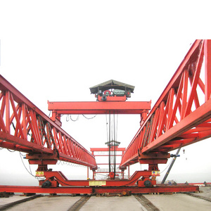 High performance 150 ton railway launching bridge beam launcher machine