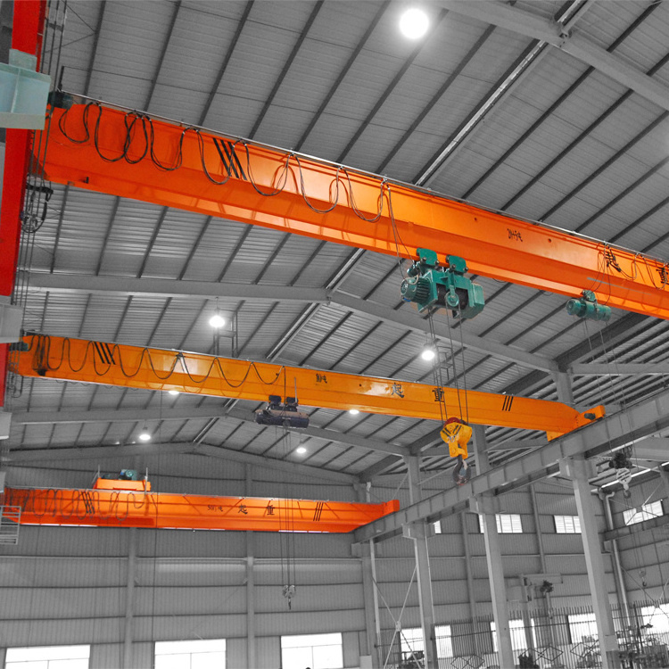 Industrial lifting 20 ton single girder overhead crane with electric hoist