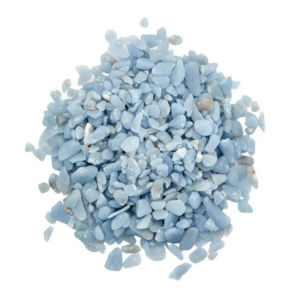 NATURAL ANGELITE GEMSTONE CHIPS WHOLESALE ANGELITE CHIPS FOR HEALING AND DECORATION GEMSTONE CHIPS FROM WELLNESS CRYSTAL