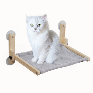 Cordless Wooden Customized Cat Perch No Strings Fold Cat Hammock Window Wall Nounted Older Cats SunBath chair pet hammock bed