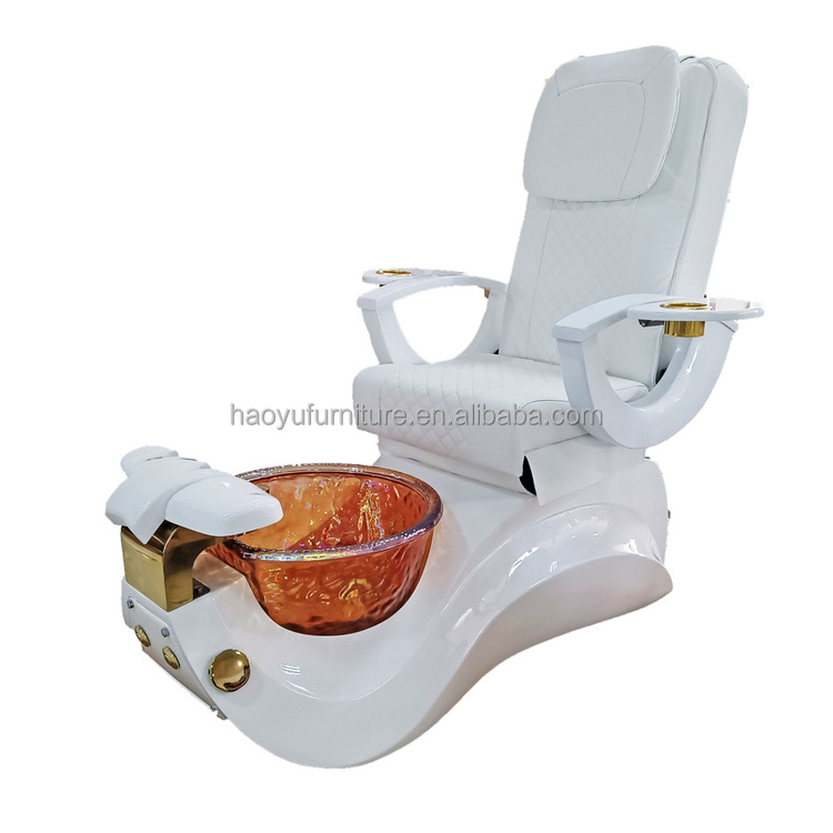 high quality pedicure chair glass bowl jet pedicure chair massage spa pedicure chair