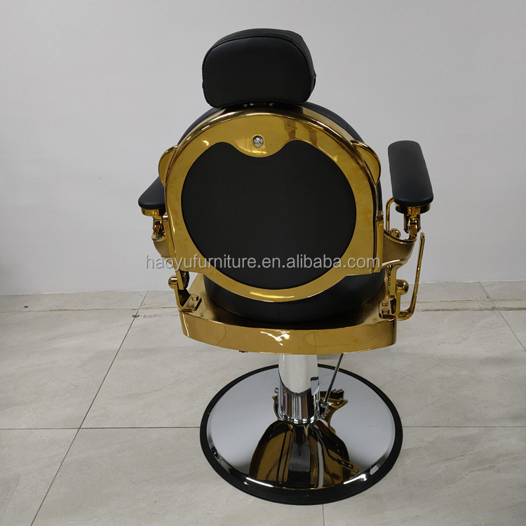 second hand golden barber chair for sale hair salon equipment barber chair