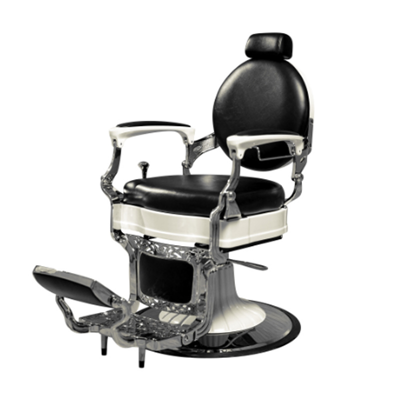 Luxury style beauty white hand barber chair for salon barber shop