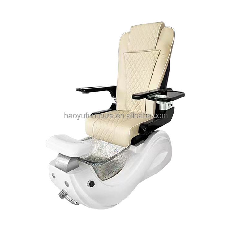 brown leather pedicure chair for nail tech lexor pedicure electric spa chair