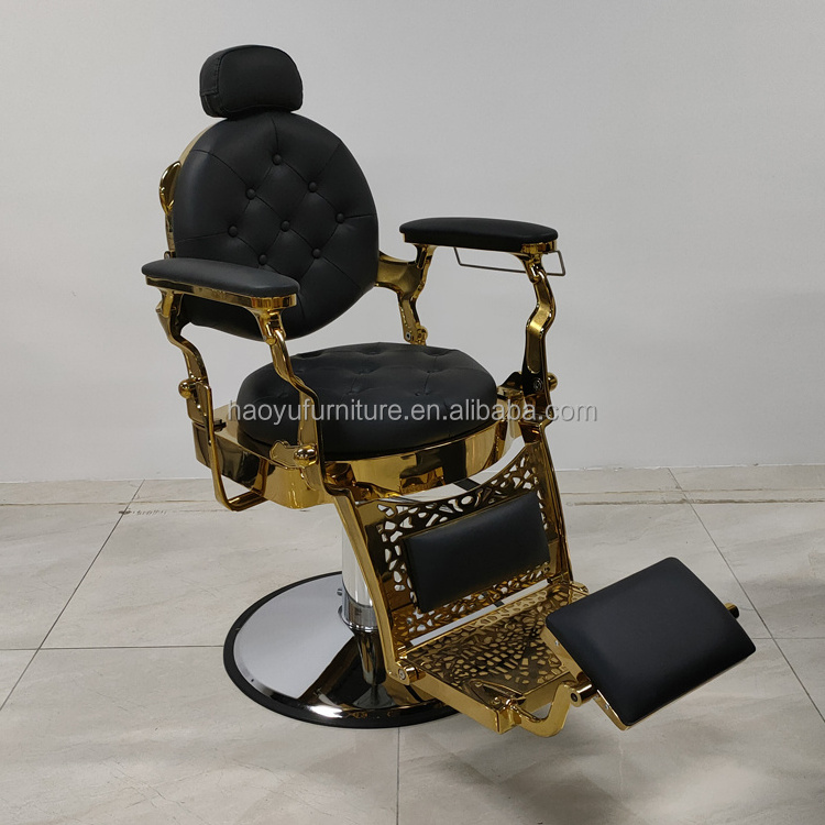 second hand golden barber chair for sale hair salon equipment barber chair