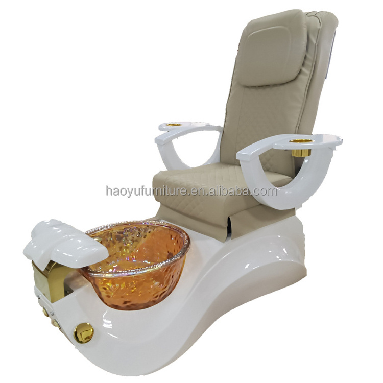 high quality pedicure chair glass bowl jet pedicure chair massage spa pedicure chair