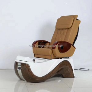 brown leather pedicure chair for nail tech lexor pedicure electric spa chair