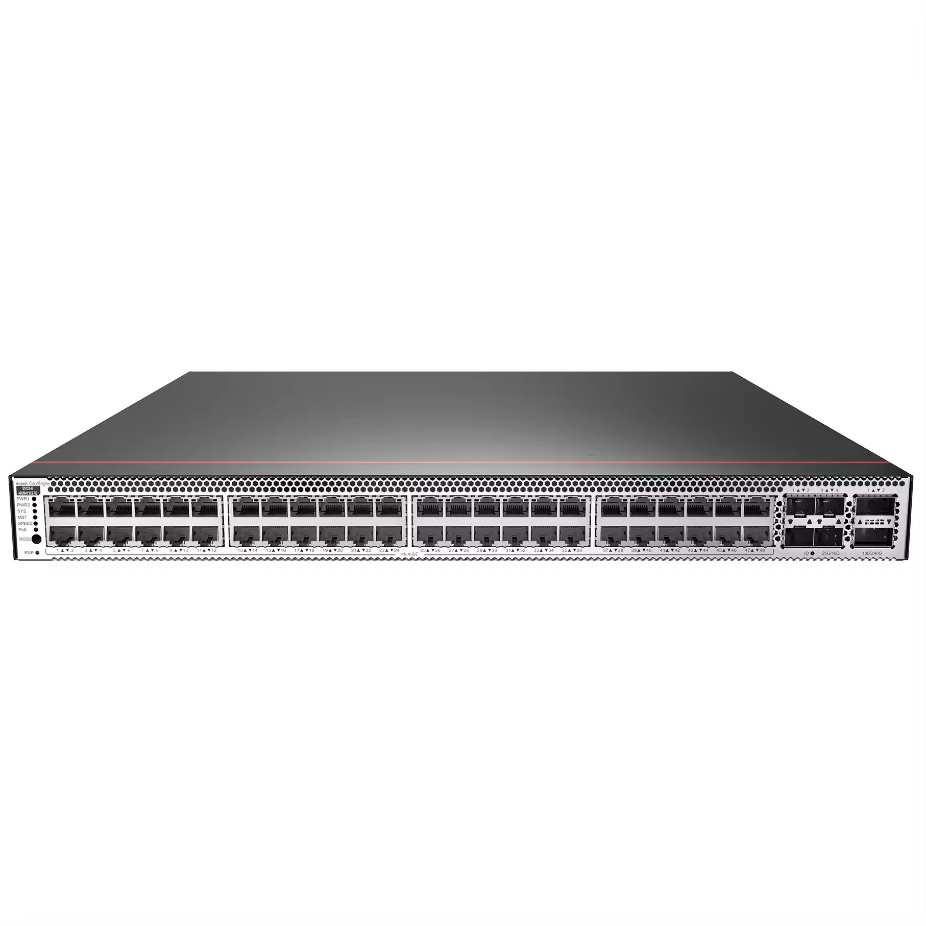 S5732-H48UM2CC 48*100M/1G Base-T 4 25GE SFP28 2 40/100GE QSFP28 PoE++ L3 network switches access switch