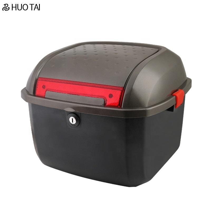 Customized Hot sale ABS/PP Motorcycle top luggage box 25L Scooter Motorcycle delivery Box Motorcycle Tail Box