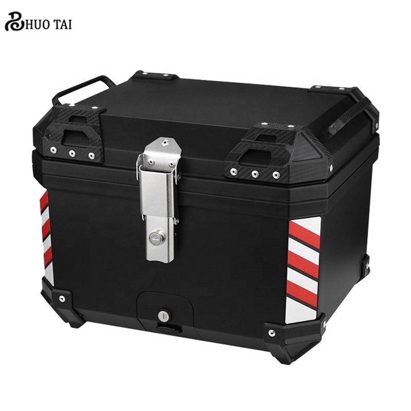 Motorcycle Tail Box 45L  High-Capacity Delivery Box Motorcycle ABS Top Case Convenient Travel Motorcycles Accessories