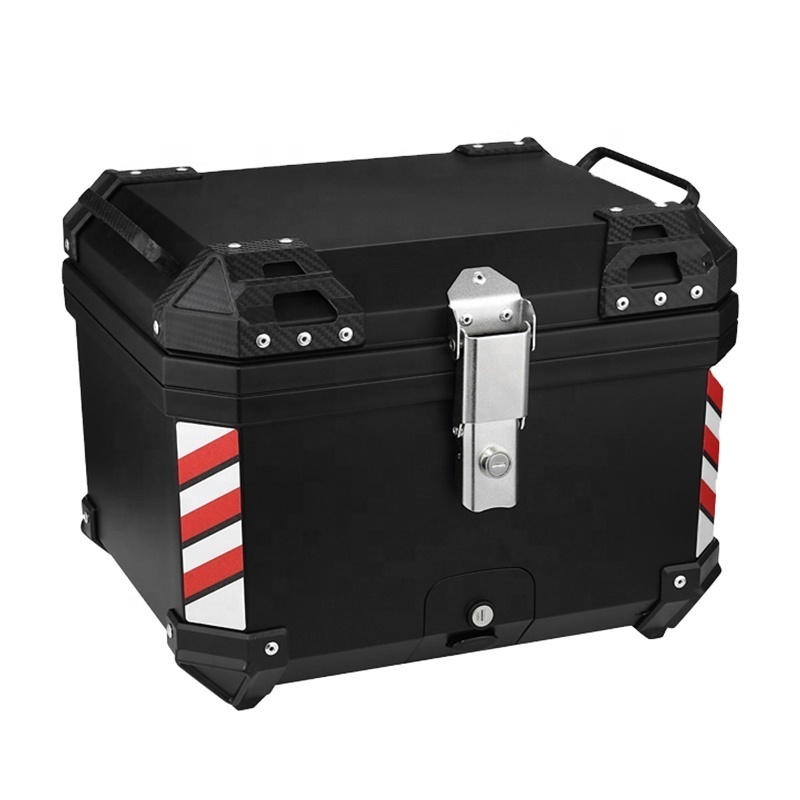 Motorcycle Tail Box 45L  High-Capacity Delivery Box Motorcycle ABS Top Case Convenient Travel Motorcycles Accessories