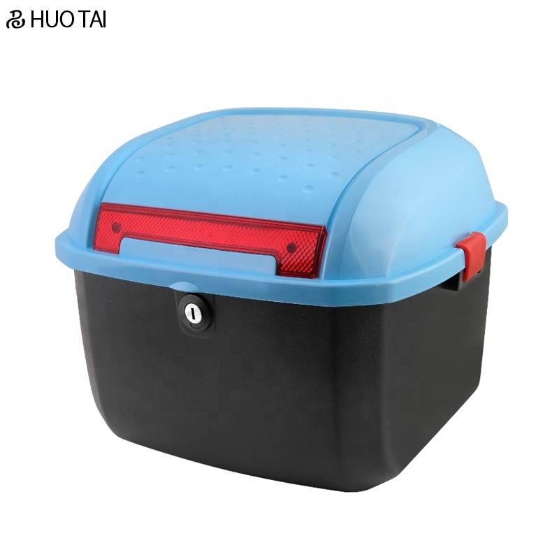 Customized Hot sale ABS/PP Motorcycle top luggage box 25L Scooter Motorcycle delivery Box Motorcycle Tail Box