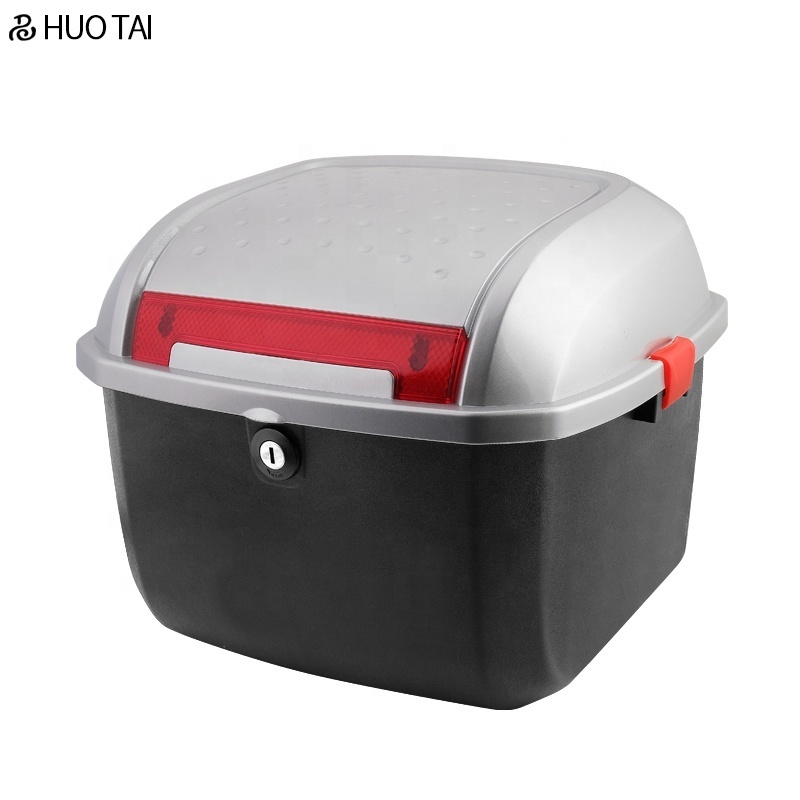 Customized Hot sale ABS/PP Motorcycle top luggage box 25L Scooter Motorcycle delivery Box Motorcycle Tail Box