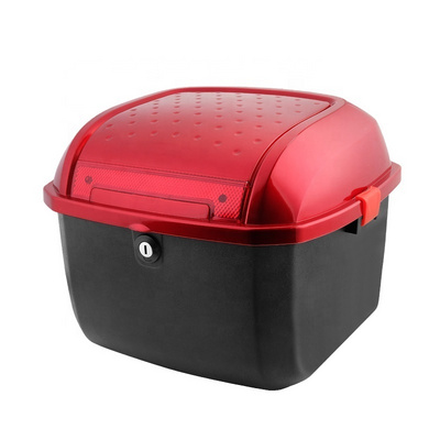 Customized Hot sale ABS/PP Motorcycle top luggage box 25L Scooter Motorcycle delivery Box Motorcycle Tail Box