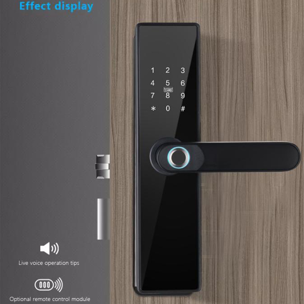 new design smart locks for panel front tuya bluetooth front panel smart door lock  code pad with doorbell