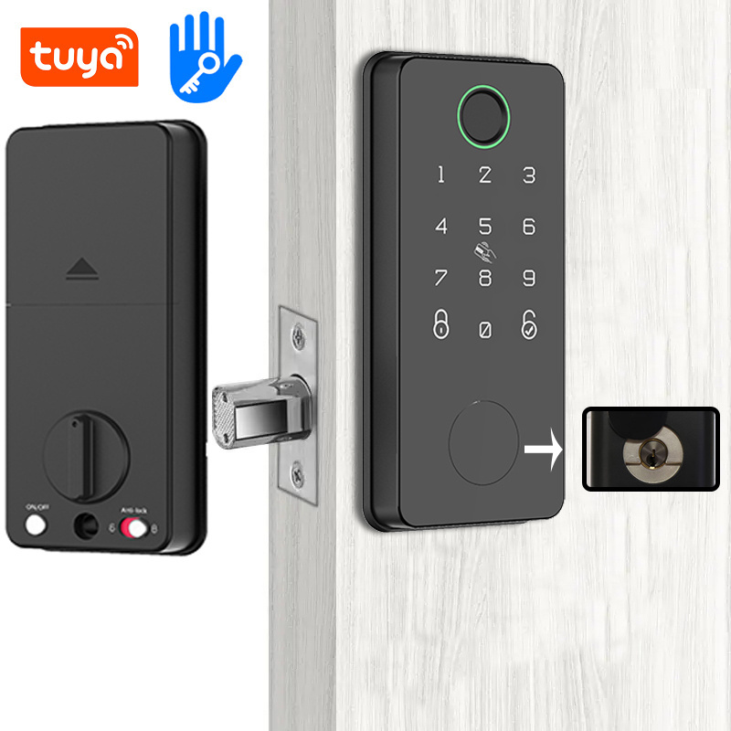 deadbolt smart door lock finger print padlock smart deadbolt lock tuya with wifi bluetooth digital ttlock