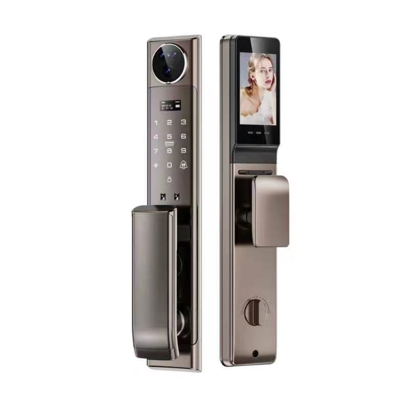 best sale 3D face recognition smart gate lock with intercom Automatic TUYA wifi remote unlock