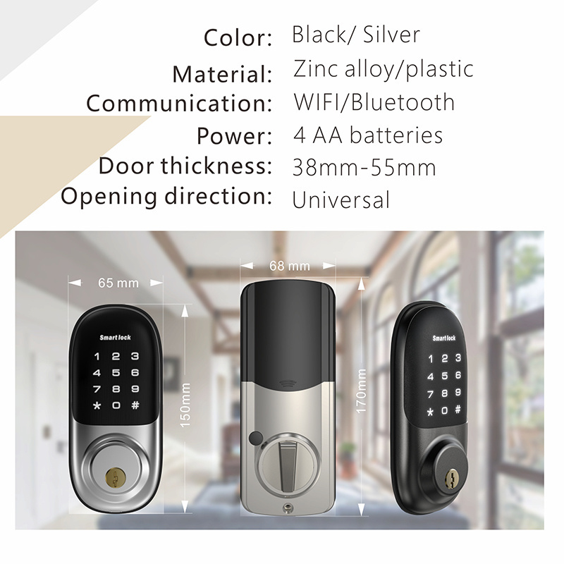 Wholesale Security Deadbolt Locks Keypad Digital Front Lock Electronic Smart Door Lock