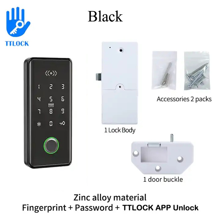 rfid drawer cabinet lock with fingerprint powered wooden digital fire smart lock for hidden cabinet