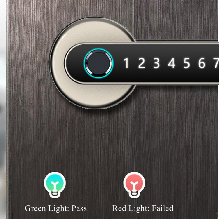 Indoor wooden door office room bedroom Fingerprint Digital Password Keyless Apartment Home Room Lock APP Smart Door Lock