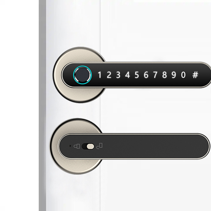 Indoor wooden door office room bedroom Fingerprint Digital Password Keyless Apartment Home Room Lock APP Smart Door Lock