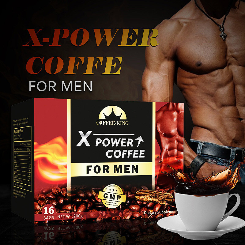 Men XPower Coffee with Maca Tongkat Ali Maca Energy Instant Coffee for Men