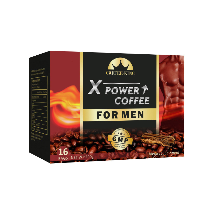 Men XPower Coffee with Maca Tongkat Ali Maca Energy Instant Coffee for Men