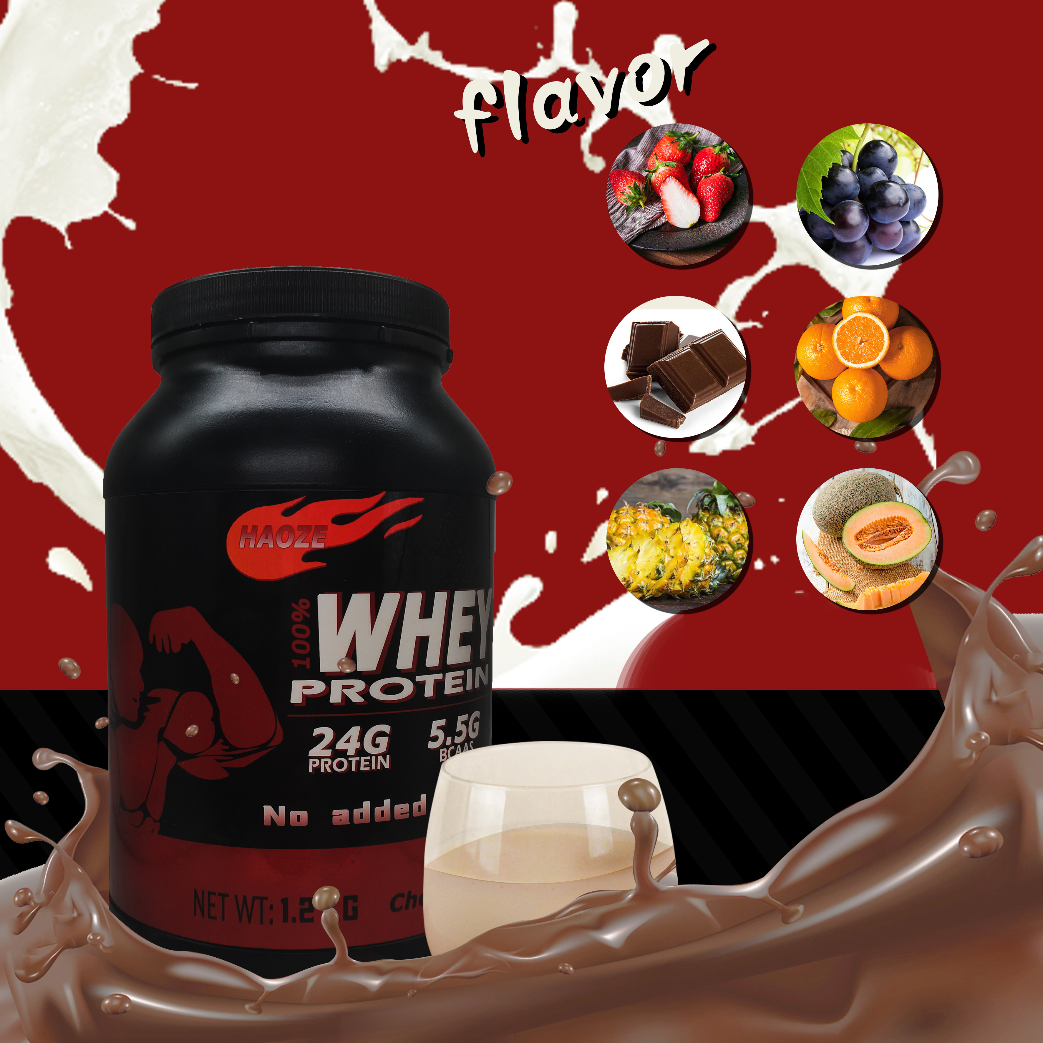 Wholesales Promote Muscle Growth Whey Protein Isolate Powder Sport Supplements Whey Protein Powder